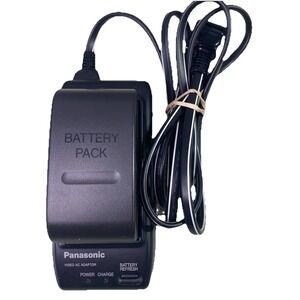 Genuine Panasonic Video AC Adapter Camcorder Battery Charger W/BATTERY WORKS